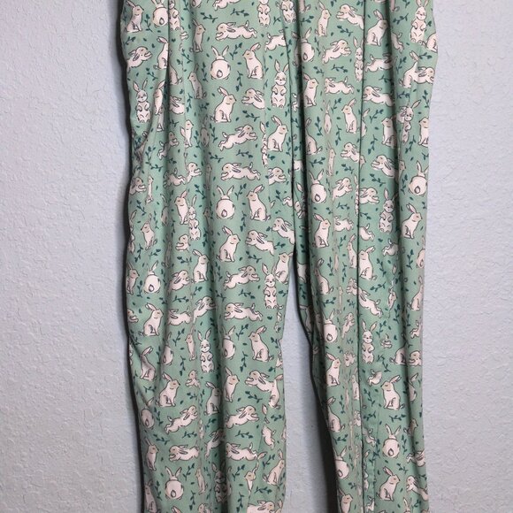 Women's Long Sleeve Soft Bunny Rabbit Cozy Pajama Set 2XL XXL - Picture 7 of 11